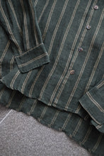 將圖片載入圖庫檢視器 Le'GAKUEI striped linen shirt/top unsex
