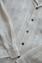 將圖片載入圖庫檢視器 Le'GAKUEI striped linen shirt/top unsex
