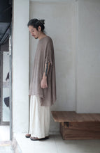 將圖片載入圖庫檢視器 Le'UKIDA linen long top w/pockets unisex
