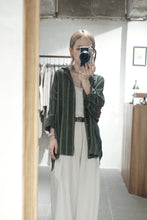 將圖片載入圖庫檢視器 Le'GAKUEI striped linen shirt/top unsex
