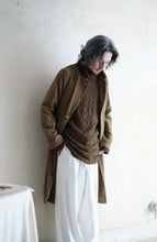 將圖片載入圖庫檢視器 Le'YAGITA corduroy long coat unisex
