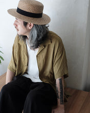 將圖片載入圖庫檢視器 Le'PARUKI Tencel short-sleeved shirt w/pockets unisex

