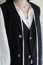 將圖片載入圖庫檢視器 Le'HEIKE striped vest unisex
