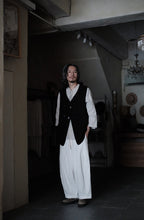 將圖片載入圖庫檢視器 Le&#39;HEIKE striped vest unisex
