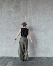 將圖片載入圖庫檢視器 Le&#39;FUKA linen wide pants unisex
