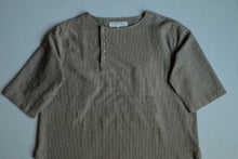 將圖片載入圖庫檢視器 Le&#39;RAKII stripe linen / top unisex
