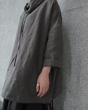 將圖片載入圖庫檢視器 Le&#39;NUKINA linen hoodie whit pockets unisex
