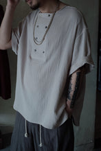 將圖片載入圖庫檢視器 Le&#39;Layer-gauze short sleeved top unisex
