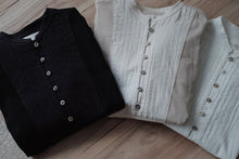 將圖片載入圖庫檢視器 Le&#39;FRENCH patchwork linen shirt w/pockets unisex
