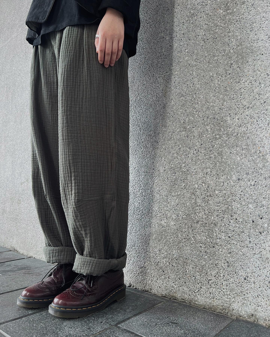 Le'Layer-gauze pants unisex