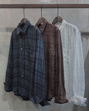 將圖片載入圖庫檢視器 Le&#39;JAII CHECK / Linen shirt Unisex
