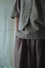 將圖片載入圖庫檢視器 Le&#39;RAKII stripe linen / top unisex
