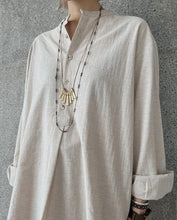 將圖片載入圖庫檢視器 Le&#39;JASHI cotton linen pullover / shirt unisex
