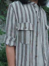 將圖片載入圖庫檢視器 Le&#39;STD stripe linen / Shirt Unisex
