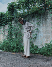 將圖片載入圖庫檢視器 Le&#39;STD stripe linen / Shirt Unisex
