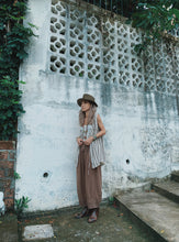 將圖片載入圖庫檢視器 Le&#39;STD.Red stripe linen /Blouse 2way
